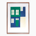 Alfredo Volpi - Fachada Azul e Verde