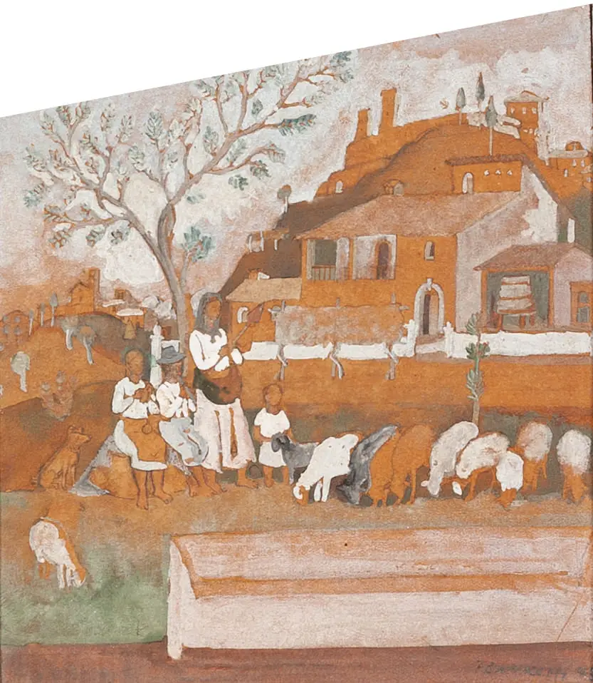 Fulvio Pennacchi. Sem Título, 1945. Óleo sobre placa.